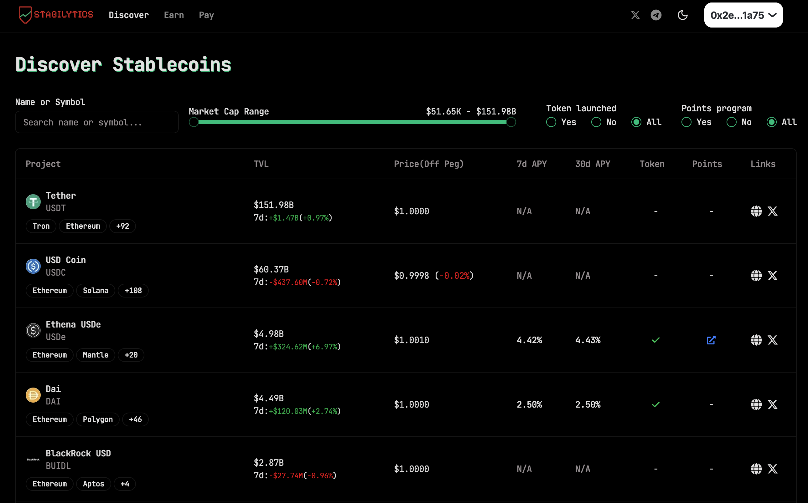 Discover section screenshot